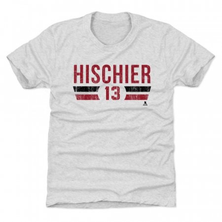 New Jersey Devils Youth - Nico Hischier Font NHL T-Shirt