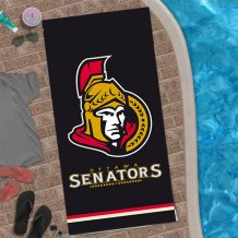 Ottawa Senators - Team Black NHL Ręcznik plażowy
