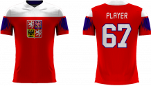 Tschechien - 2018 Sublimated Fan T-Shirt mit Namen und Nummer