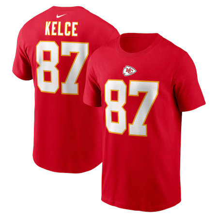Kansas City Chiefs - Travis Kelce Red NFL T-Shirt