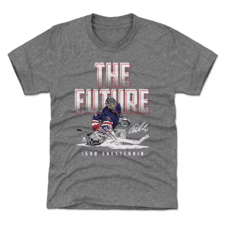New York Rangers Youth - Igor Shesterkin The Future Gray NHL T-Shirt