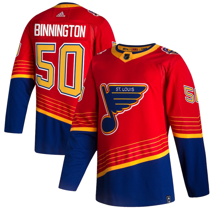 Binnington 50 St. Louis Hockey Unisex Jersey Long Sleeve Shirt