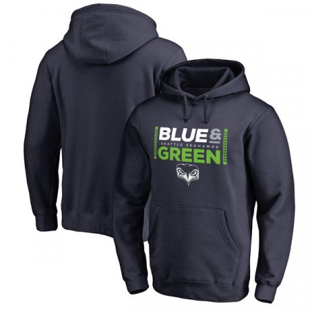 Seattle Seahawks - Alternate Team Logo Gear Blue & Green NFL Mikina s kapucí
