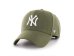 New York Yankees - Team MVP Khaki White Logo MLB Kšiltovka