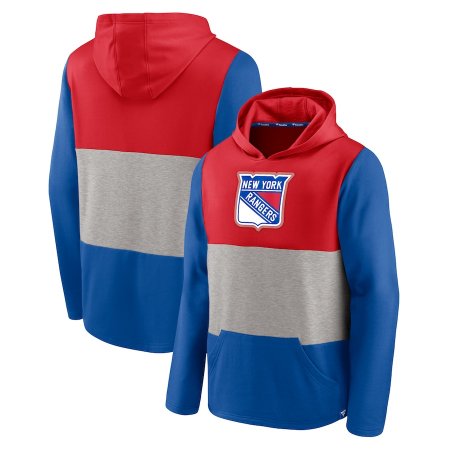New York Rangers - Prep Color Block NHL Bluza s kapturem