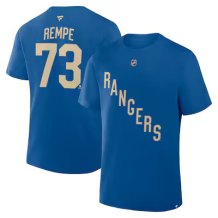 New York Rangers - Matt Rempe Authentic Stack NHL T-Shirt