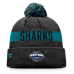 San Jose Sharks - Fundamental Patch NHL Czapka zimowa