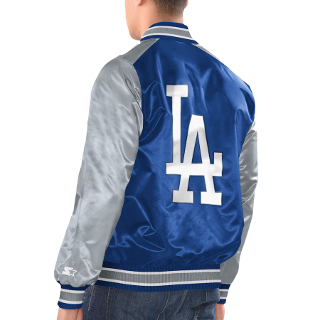 Los Angeles Dodgers - Full-Snap Varsity Satin MLB Jacket