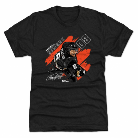 Anaheim Ducks - Teemu Selanne Stripes Black NHL T-Shirt