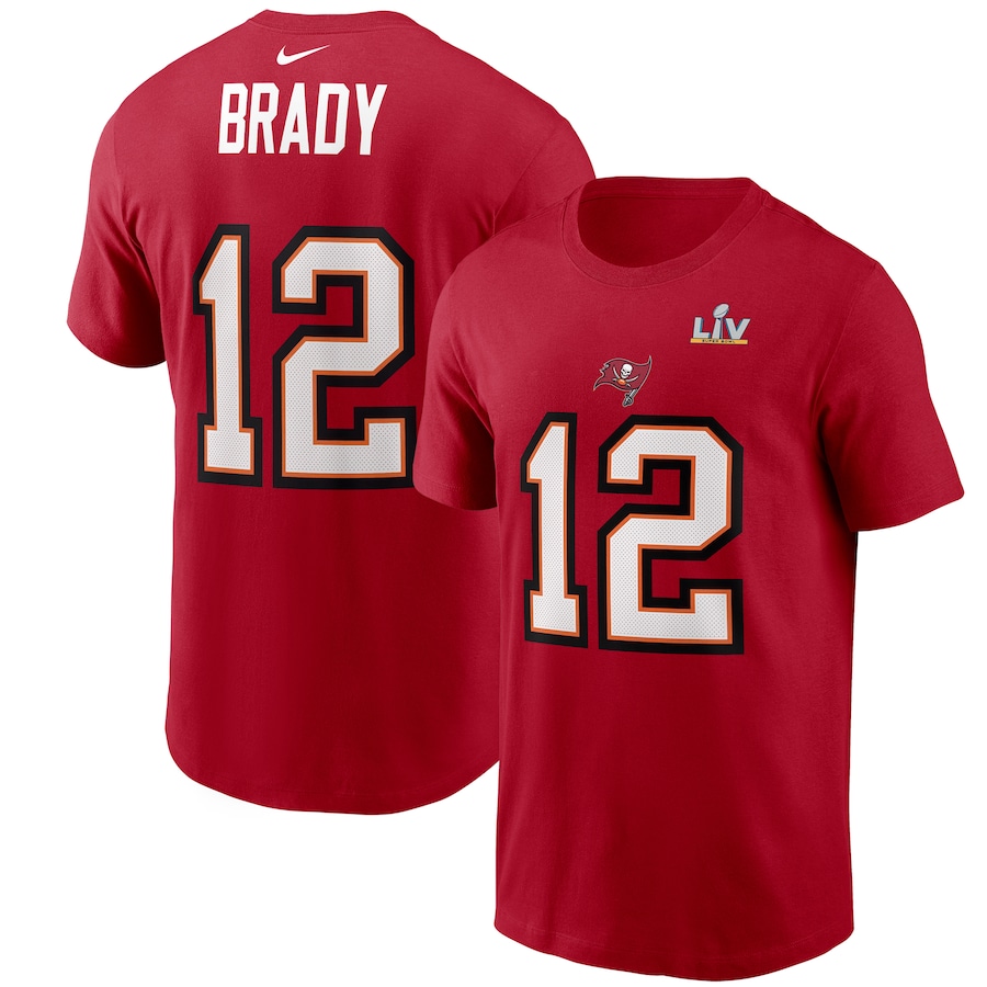 Tampa Bay Buccaneers - Tom Brady Super Bowl LV NFL T-Shirt :: FansMania