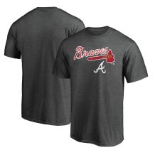 Atlanta Braves - Team Lockup Gray MLB Tričko