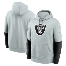 Las Vegas Raiders - 2024 Sideline Club Pullover Silver NFL Mikina s kapucňou