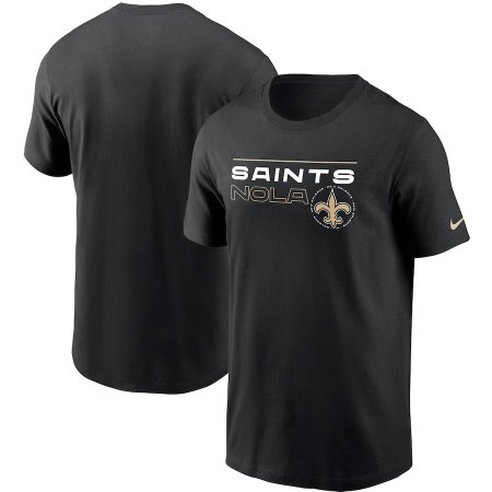 New Orleans Saints  - Broadcast NFL Black T-Shirt