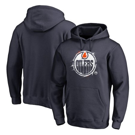 Edmonton Oilers - Splatter Logo NHL Mikina s kapucí