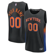 New York Knicks Youth - Fast Break Black NBA Jersey/Customized