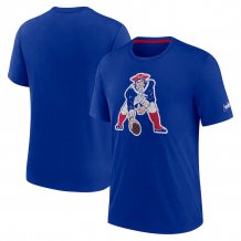 New England Patriots - Rewind Logo Royal NFL T-Shirt
