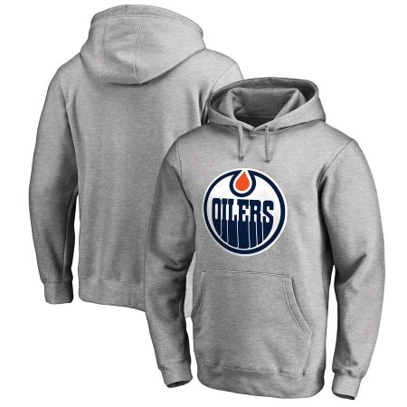 Edmonton Oilers - Primary Logo Gray NHL Sweatshirt - Size: S/USA=M/EU