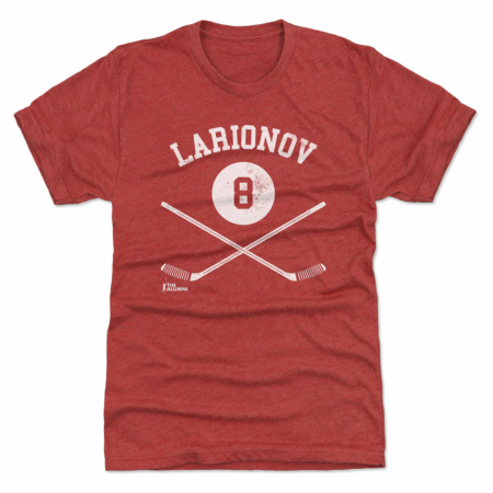 Detroit Red Wings - Igor Larionov 8 Sticks Red NHL T-Shirt
