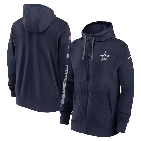 Dallas Cowboys - 2024 Nike Club Full-zip NFL Bluza z kapturem