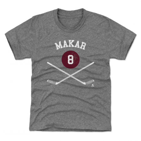 Colorado Avalanche Youth - Cale Makar Sticks Gray NHL T-Shirt