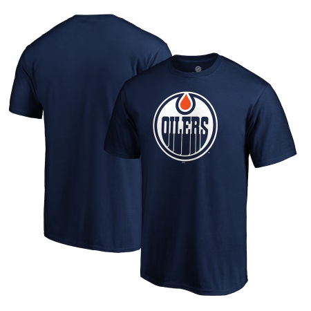 Edmonton Oilers - Primary Logo Blue NHL Tričko