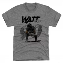 Pittsburgh Steelers - T.J. Watt Comic Gray NFL T-Shirt