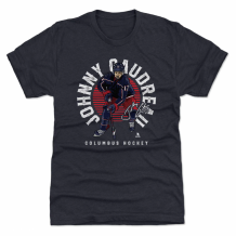 Colombus Blue Jackets - Johnny Gaudreau Emblem Navy NHL T-Shirt