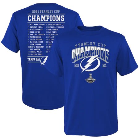 Tampa Bay Lightning Youth - 2021 Stanley Cup Champs Roster NHL T-shirt