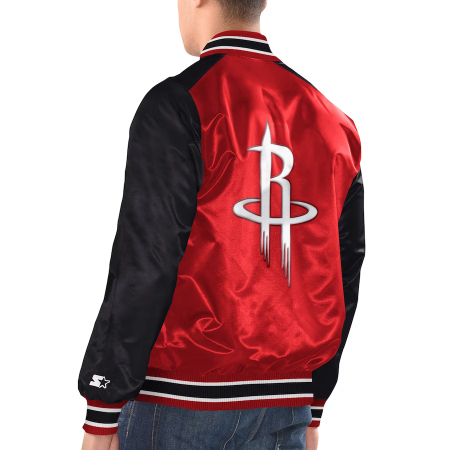 Houston Rockets - Full-Snap Varsity Satin NBA Jacket
