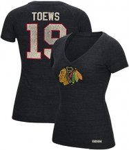 Chicago Blackhawks Kobiety - Jonathan Toews Tri-Blend NHL Koszulka
