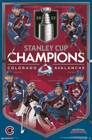 Colorado Avalanche - 2022 Stanley Cup Champions NHL Plakát