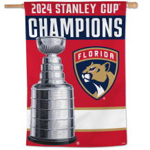 Florida Panthers - 2024 Stanley Cup Champions Vertical NHL Banner