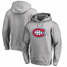 Montreal Canadiens - Primary Logo Gray NHL Mikina s kapucňou