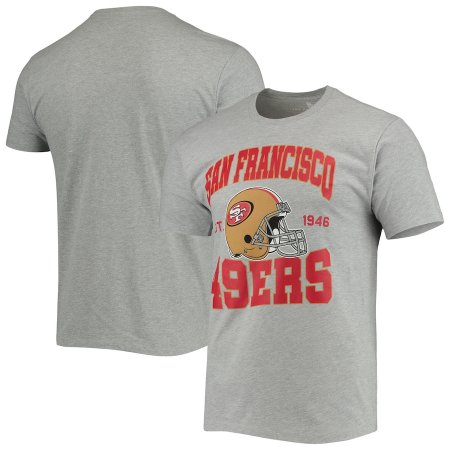 San Francisco 49ers - Helmet Gray NFL T-Shirt