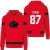 Kanada - Sidney Crosby 2026 Hokejová Mikina s kapucňou - červená