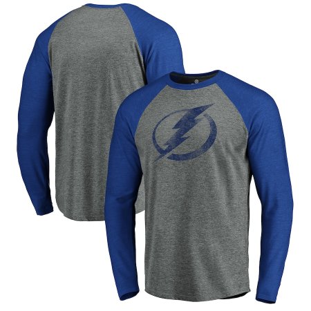 Tampa Bay Lightning - Tri-Blend Raglan NHL Long Sleeve T-Shirt