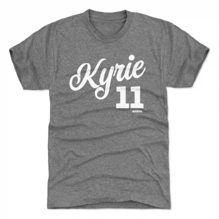 Brooklyn Nets - Kyrie Irving Script Gray NBA Koszulka
