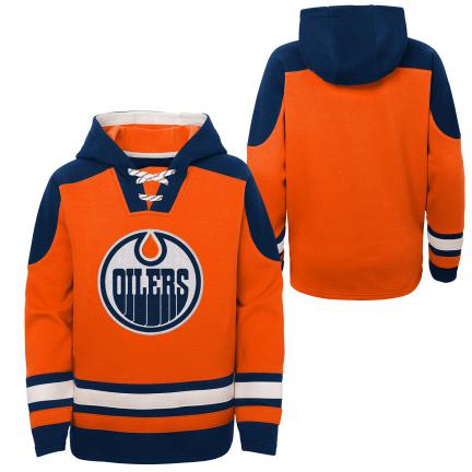Edmonton Oilers Detská - Asset Lace-up NHL Mikina s kapucňou