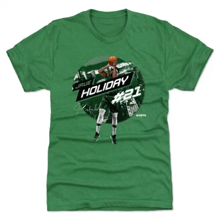 Milwaukee Bucks - Jrue Holiday Emblem Green NBA T-Shirt