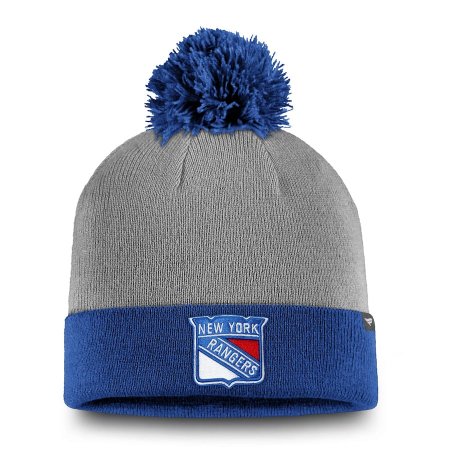 New York Rangers - Gray Pom NHL Czapka zimowa