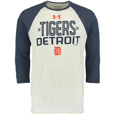 Detroit Tigers - Under Armour Tri-Blend MLB Tričko s 3/4 rukávom