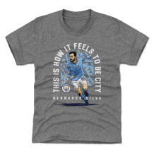 Manchester City Dziecięca - Bernardo Silva To Be City Gray Koszułka