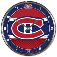 Montreal Canadiens - Chrome NHL Wanduhr