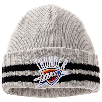 Oklahoma City Thunder - 2 Striped Cuffed NBA knit Hat