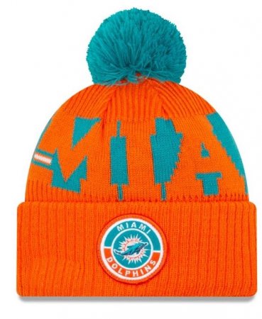 Miami Dolphins - 2020 Sideline Road NFL Knit hat