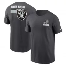Las Vegas Raiders - Blitz Essential Anthracite NFL T-Shirt