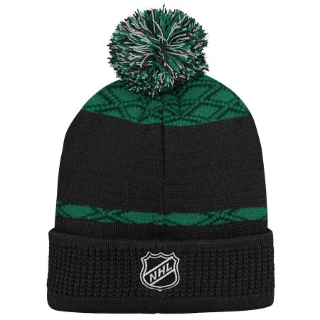 Dallas Stars Youth - Puck Pattern NHL Knit Hat