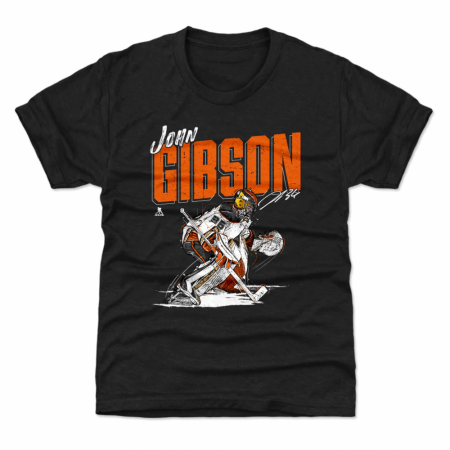Anaheim Ducks Dětské - John Gibson Chisel Black NHL Tričko - Velikost: 8 rokov