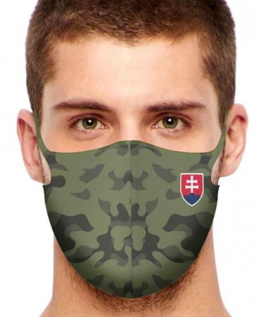Sport Gesichtsmaske Slowakei Camo1 / Mengenrabatt