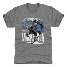Colorado Avalanche - Nathan MacKinnon Skyline Gray NHL T-Shirt
